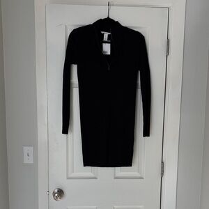H&M Black Long Sleeve Dress